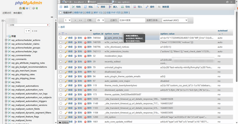 wp_options表的自动加载数据会拖慢网站速度吗？如何有效清理并提升性能？