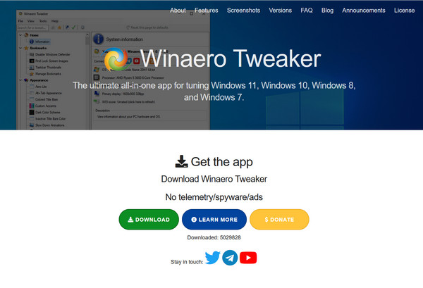 WinAero Tweaker